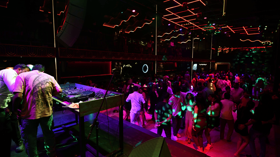 Nysa Skybar rooftop at night